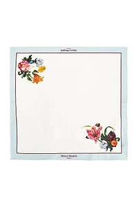 Maison Margiela Floral Print Silk Scarf