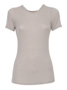 Majestic Filatures Slim Fit Ribbed T-Shirt