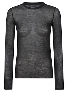 Majestic Filatures Sheer Long Sleeve Top