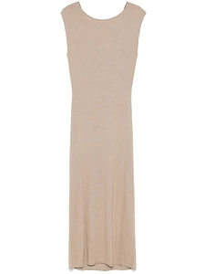Majestic Filatures Round-Neck Sleeveless Maxi Dress