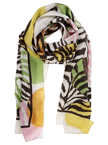 Maliparmi Abstract Print Scarf