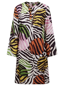 Maliparmi Abstract Zebra Print Dress