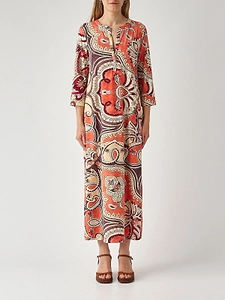 Maliparmi Hippie Lotus Printed Dress