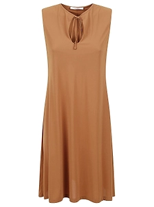 Maliparmi Keyhole Tie Midi Dress