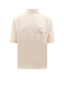 Maison Margiela Logo Printed High-Neck T-Shirt