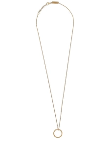 Maison Margiela Logo Ring Pendant Necklace