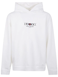 Maison Margiela Logo Printed Long-Sleeved Hoodie
