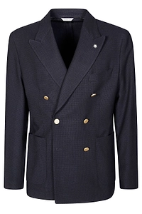Manuel Ritz Double-Breasted Blazer