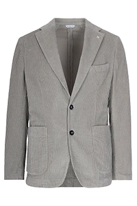 Manuel Ritz Corduroy Single-Breasted Blazer