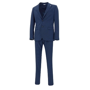 Manuel Ritz Micro Dot Slim Fit Suit