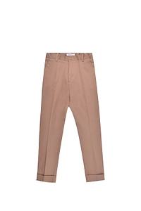 Manuel Ritz Kids Pleated Turn-Up Trousers