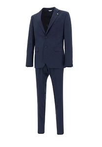 Manuel Ritz Micro Dot Slim Fit Suit