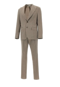 Manuel Ritz Pinstripe Single-Breasted Suit