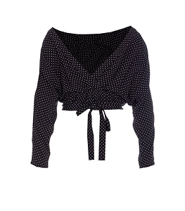 Mar De Margaritas Polka Dot Off-Shoulder Top