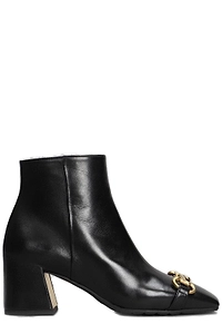 Mara Bini Buckled Heeled Ankle Boots