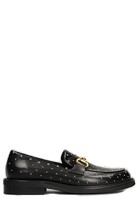 Mara Bini Studded Slip-On Loafers