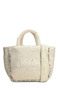 Marc Ellis Embellished Woven Medium Tote Bag