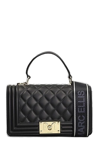Marc Ellis Flat Square M Logo Plaque Shoulder Bag