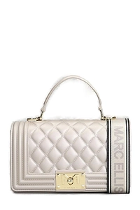 Marc Ellis Flat Square S Logo Plaque Shoulder Bag