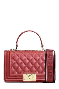 Marc Ellis Flat Square M Logo Plaque Shoulder Bag