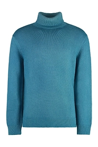 Malo Ribbed Turtleneck Knitted Sweater