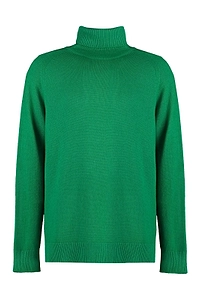 Malo Ribbed Turtleneck Knitted Sweater