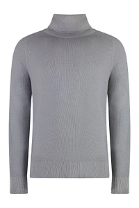 Malo Ribbed Turtleneck Knitted Sweater