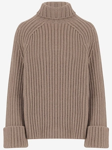 Malo Ribbed Turtleneck Knitted Sweater
