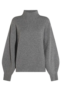 Malo Roll Neck Balloon-Sleeved Jumper