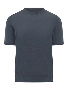 Malo Short-Sleeve Crew-Neck Knitted Top