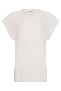 Malo Short-Sleeve Knitted Sweater