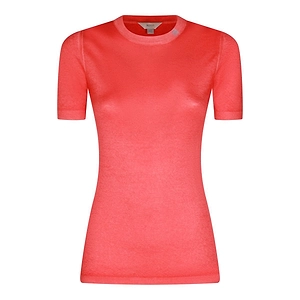 Malo Short-Sleeve Knitted Top