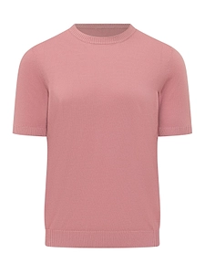 Malo Short-Sleeve Crew-Neck Knitted Top