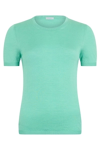 Malo Short-Sleeve Knitted Top