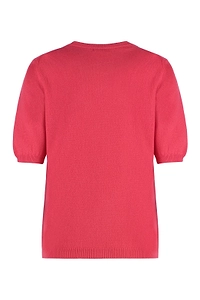Malo Short-Sleeve Knitted Sweater