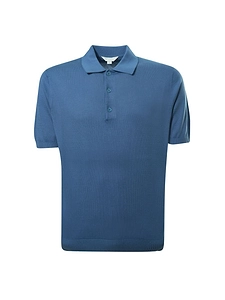 Malo Short-Sleeved Button Polo Shirt