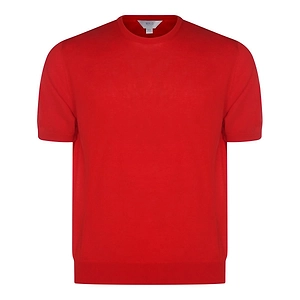 Malo Short Sleeved Crewneck Ribbed T-Shirt