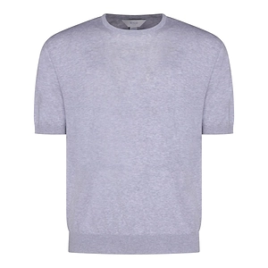 Malo Short Sleeved Crewneck Ribbed T-Shirt