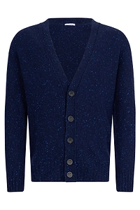 Malo Speckled Button-Up Cardigan