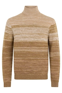 Malo Stripe Turtleneck Knitted Sweater