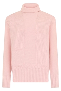 Malo Textured High-Neck Knitted Sweater
