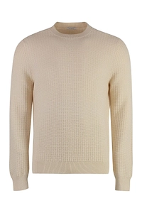 Malo Textured Knit Knitted Sweater