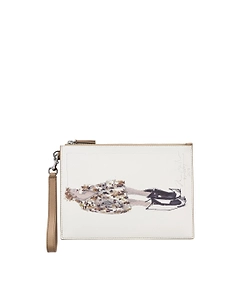 Runway Sketch Wristlet Bag