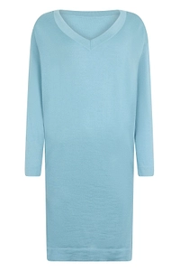 Malo V-Neck Long-Sleeve Knitted Dress