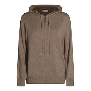 Malo Zip-Up Drawstring Hoodie