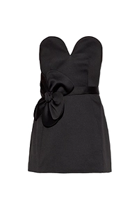 Marc Jacobs Bow Detail Strapless Mini Dress