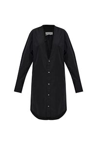 Maison Margiela Tie-Neck Shirt Dress