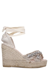 Capri Embellished Wedge Sandals