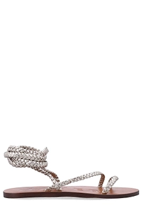 Manebí Canyon Woven Wrap-Strap Flat Sandals
