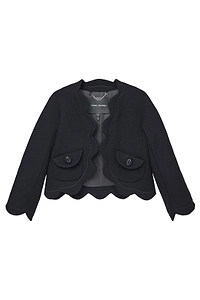 Marc Jacobs Daisy Scalloped Cropped Jacket